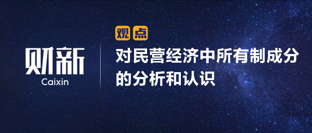 财新 | 陈利浩：对民营经济中所有制成分的分析和认识